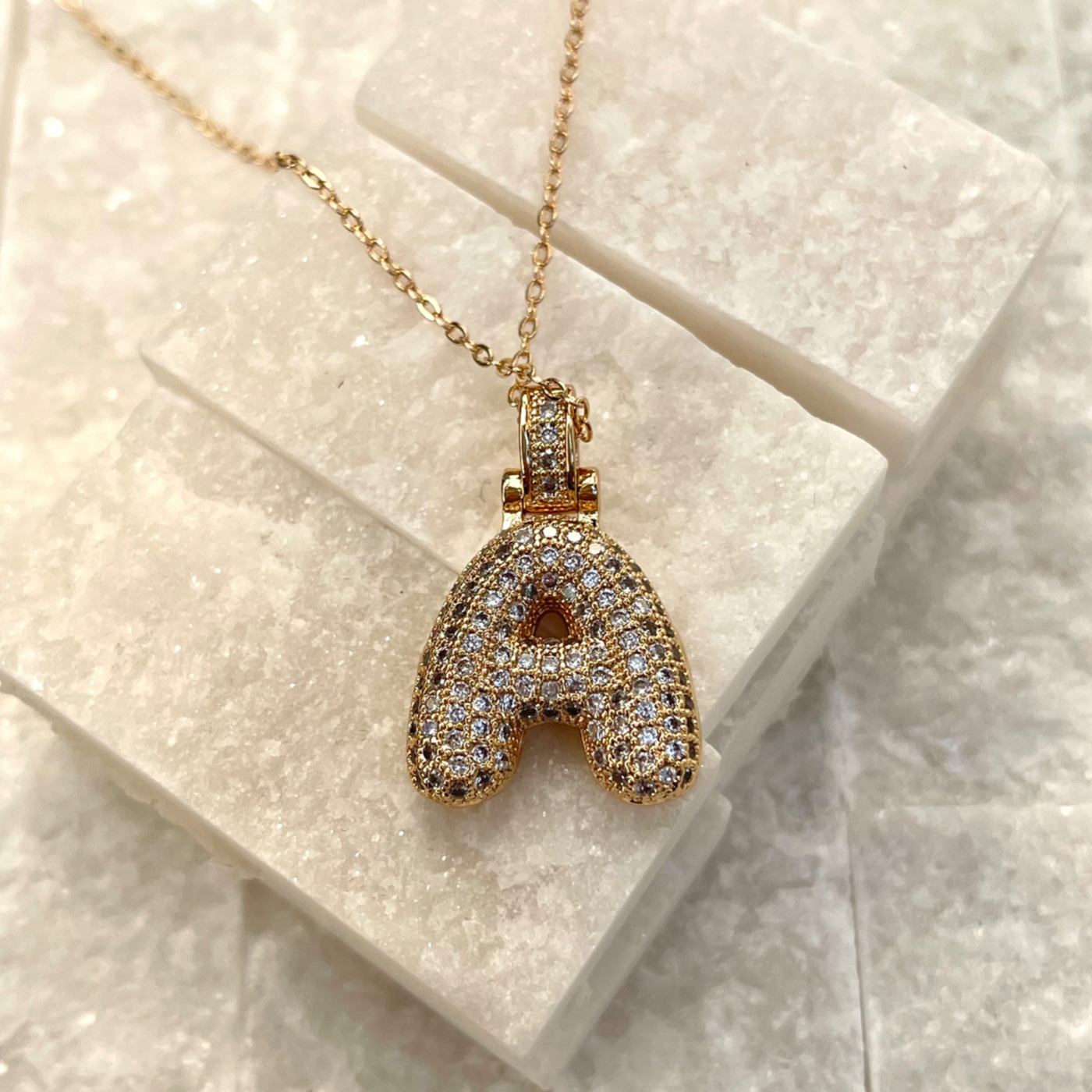 Mini Bubble Initial Necklace | Women's Jewellery | PRYA